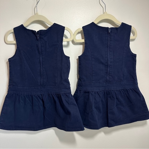 Children's Place Uniform Navy Blue Dresses Girls Sz 2T Sleeveless - Quantity 2 - Picture 4 of 7